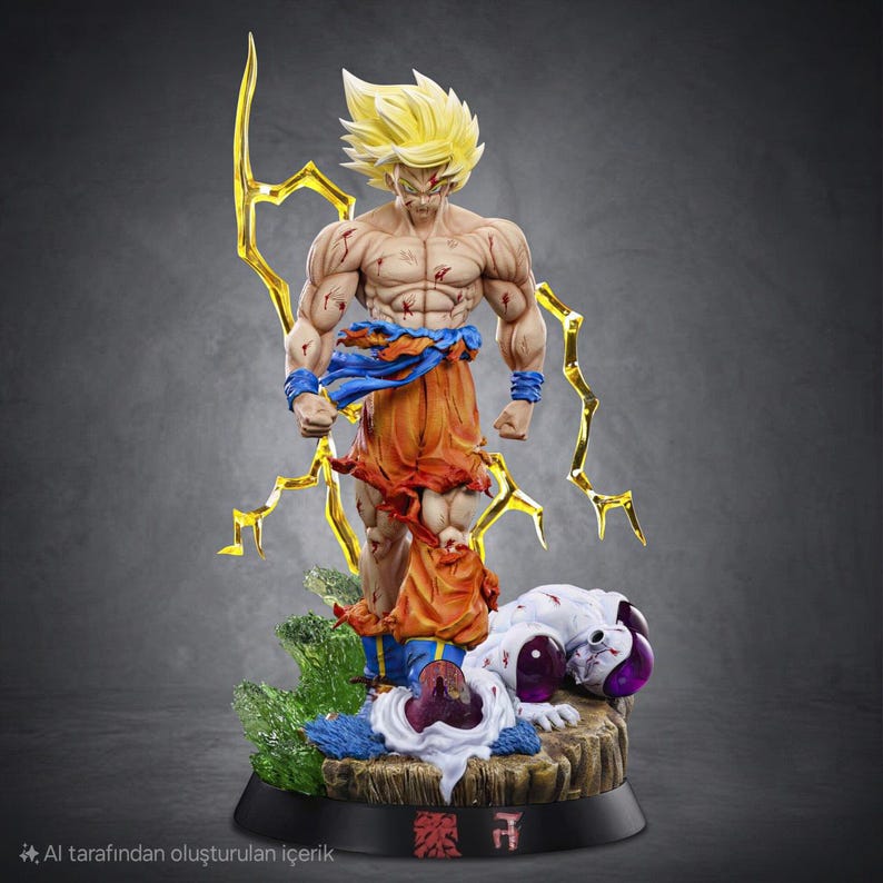il_794xN.7737074968_b1c2.jpg Tượng 3D Son Goku - Hình Nền Tùy Chỉnh - Image 1